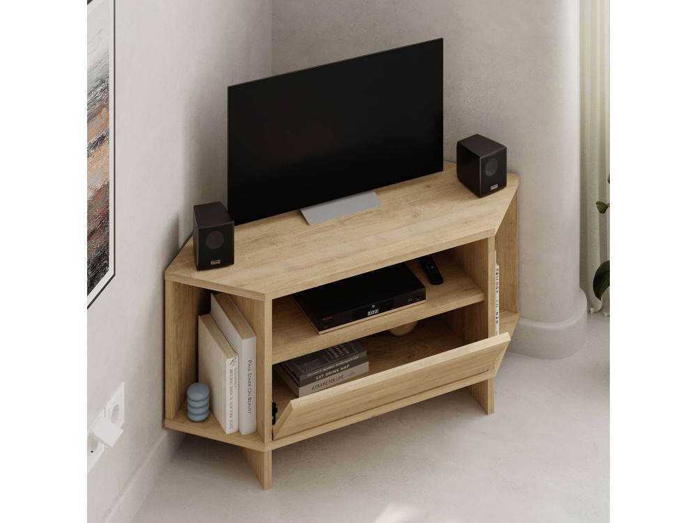 Porta TV in legno "Viva" - 95 x 35 x 45 cm - Beige