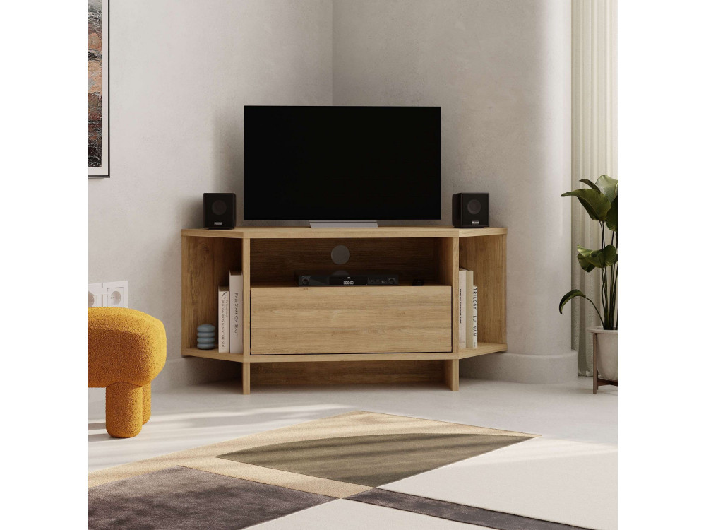 Porta TV in legno "Viva" - 95 x 35 x 45 cm - Beige