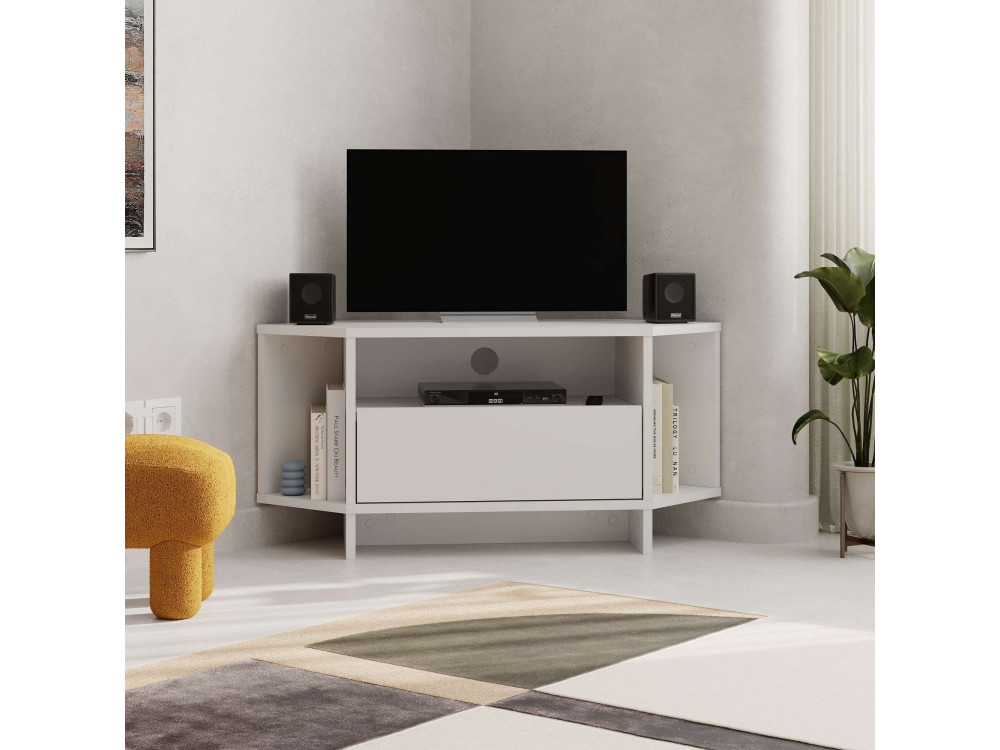 Porta TV in legno "Viva" - 95 x 35 x 45 cm - Bianco