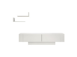 Porta TV in legno "Matera" - 150 x 31 x 41 cm - Bianco