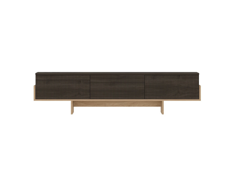 Porta TV in legno "Hege" - 180 x 30 x 44 cm - Marrone