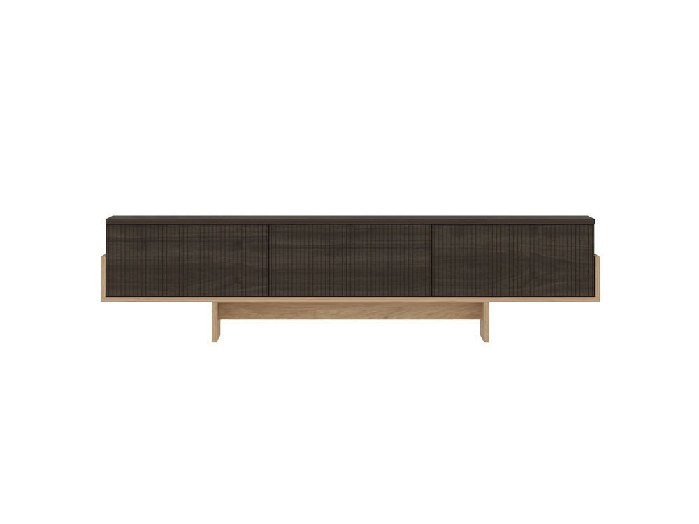 Porta TV in legno "Hege" - 180 x 30 x 44 cm - Marrone