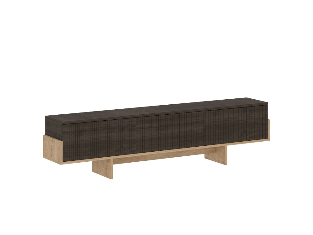 Porta TV in legno "Hege" - 180 x 30 x 44 cm - Marrone