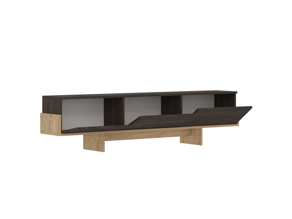 Porta TV in legno "Hege" - 180 x 30 x 44 cm - Marrone