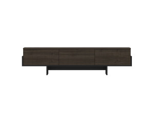 Porta TV in legno "Hege" - 180 x 30 x 44 cm - Nero