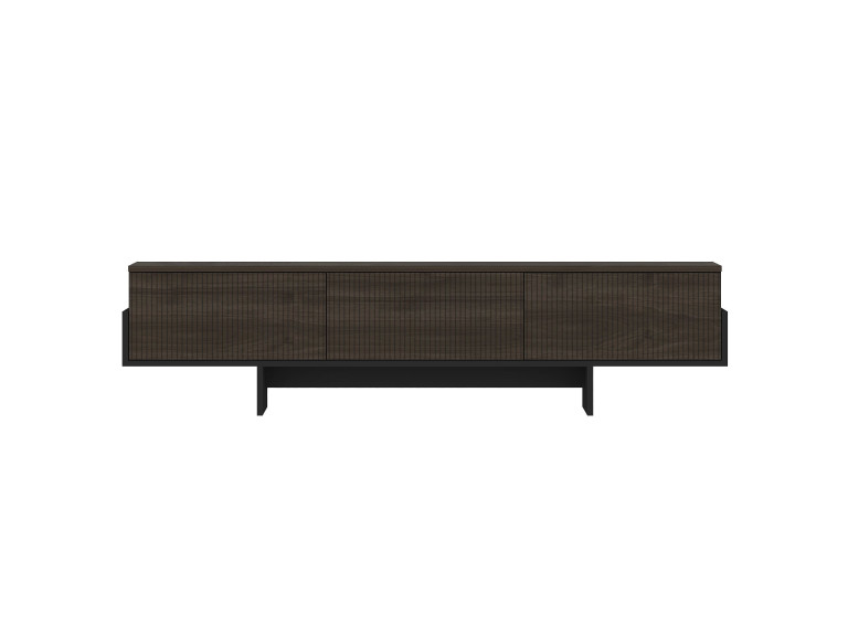 Porta TV in legno "Hege" - 180 x 30 x 44 cm - Nero