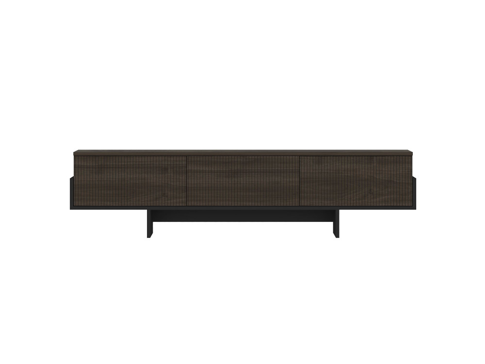 Porta TV in legno "Hege" - 180 x 30 x 44 cm - Nero