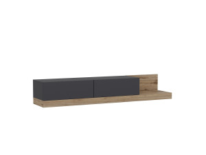 Mobile TV in legno "Majör" - 180 x 37 x 30 cm - Grigio antracite