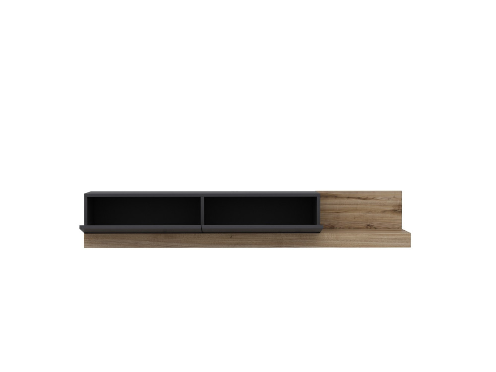 Mobile TV in legno "Majör" - 180 x 37 x 30 cm - Grigio antracite