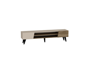 Porta TV in legno "Clark" - 180 x 37 x 45 cm - Marrone