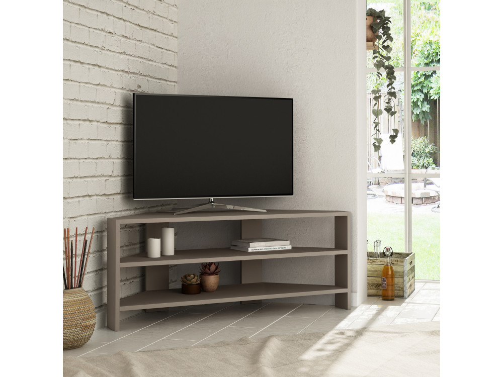 Porta TV in legno "Thales" 114 x 36 x 45 cm - Marrone chiaro moka