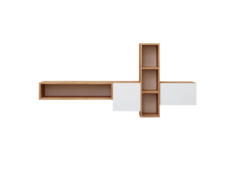 Porta TV in legno "Kumkuat" - 160 x 35 x 70 cm - Marrone