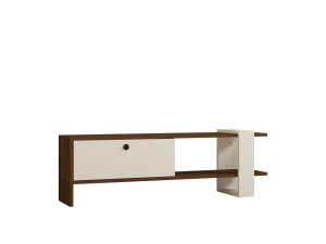 Porta TV in legno "Gaye" - 120 x 25 x 36 cm - Bianco