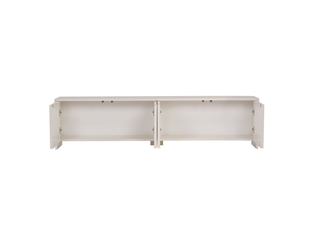 Porta TV in legno "Aurelia" - 180 x 32 x 45 cm - Crema