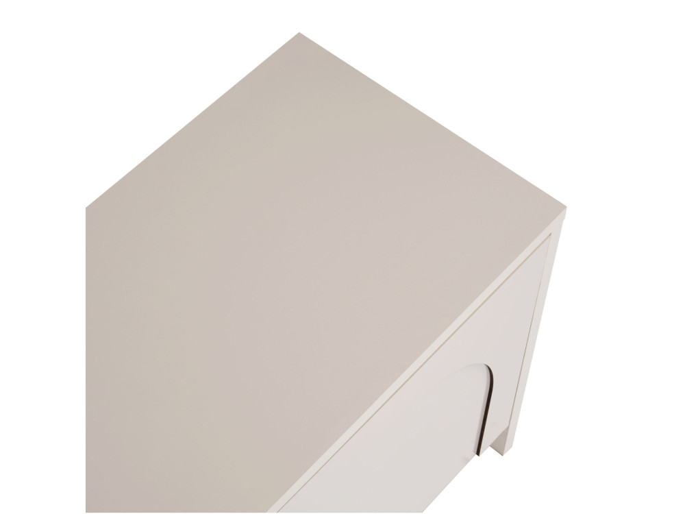 Porta TV in legno "Aurelia" - 180 x 32 x 45 cm - Crema