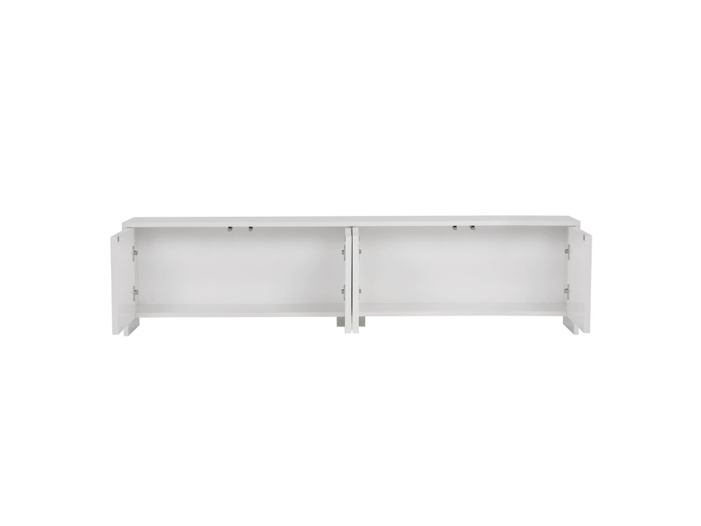 Porta TV in legno "Aurelia" - 180 x 32 x 45 cm - Bianco