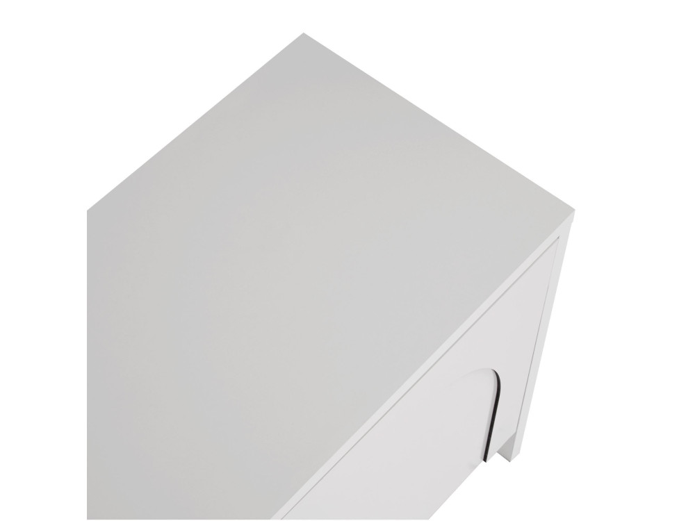 Porta TV in legno "Aurelia" - 180 x 32 x 45 cm - Bianco