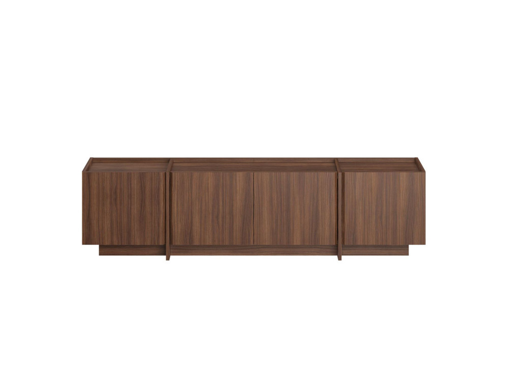 Porta TV in legno "Lowen" - 180 x 35 x 46 cm - Noce Milano