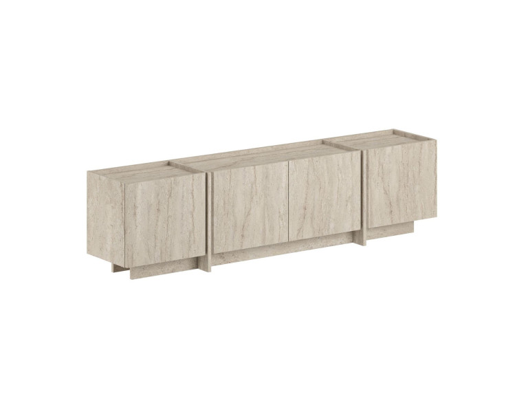 Porta TV in legno "Lowen" - 180 x 35 x 46 cm - Travertino
