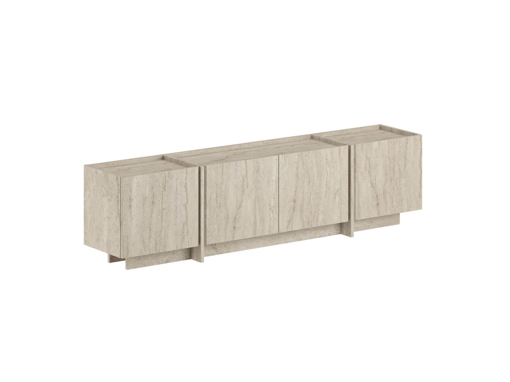 Porta TV in legno "Lowen" - 180 x 35 x 46 cm - Travertino