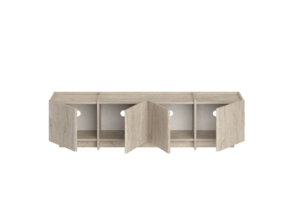 Porta TV in legno "Lowen" - 180 x 35 x 46 cm - Travertino