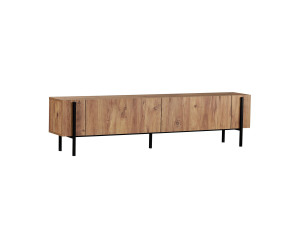 Supporto TV in legno "Nexus" - 180 x 30 x 45 cm - Pino Atlantico / Nero
