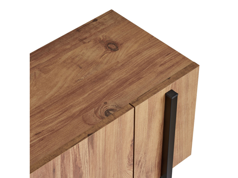 Supporto TV in legno "Nexus" - 180 x 30 x 45 cm - Pino Atlantico / Nero
