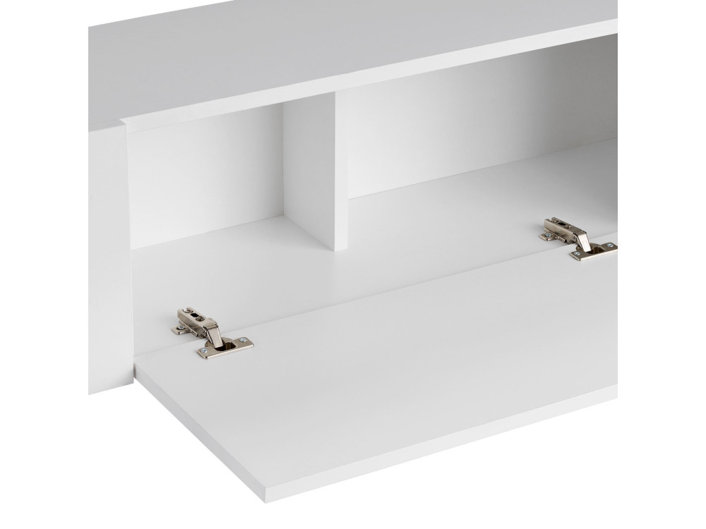 Porta TV in legno "Nexus" - 180 x 30 x 45 cm - Nero / Legno nero