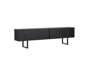 Supporto TV in legno "Onera" - 180 x 30 x 50 cm - Nero / Legno nero