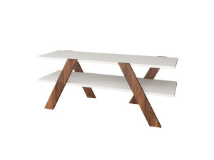 Porta TV in legno "Basic" - 120 x 33 x 45 cm - Bianco