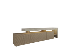 Porta TV in legno "Beliz" - 192 x 37 x 53 cm - Beige