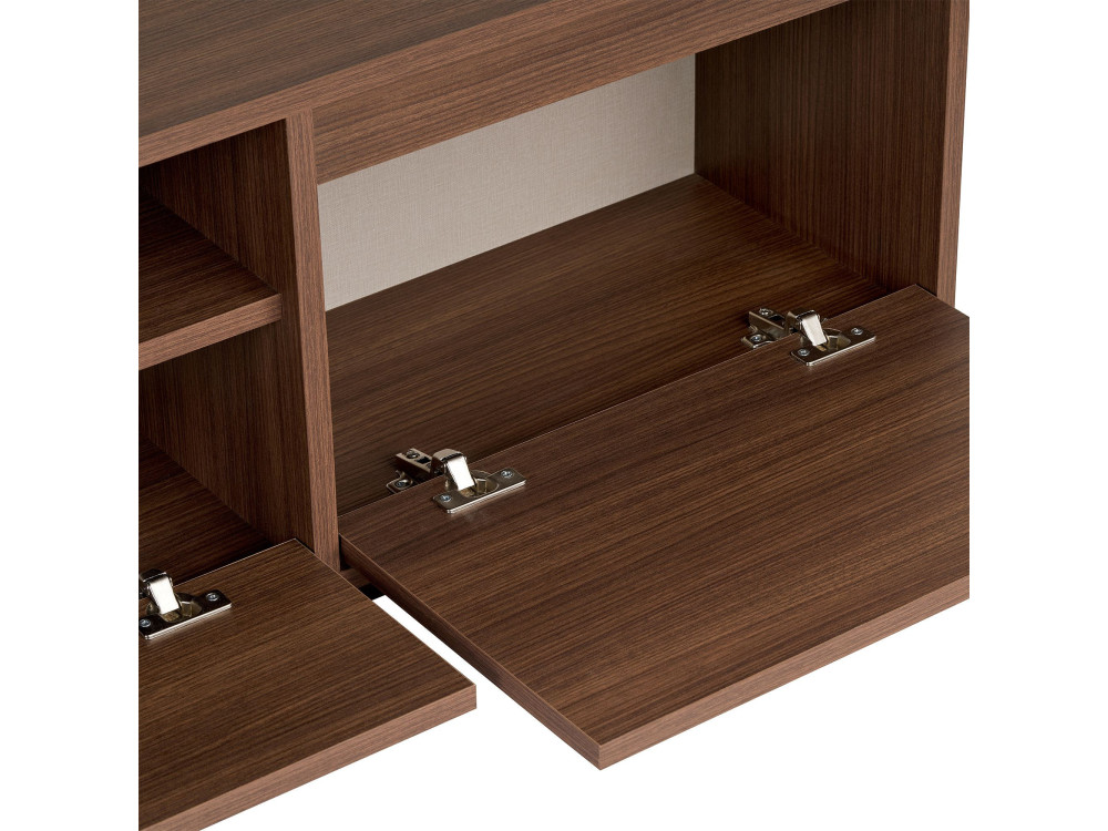 Porta TV in legno "Sentinel" - 160 x 30 x 42 cm - Marrone
