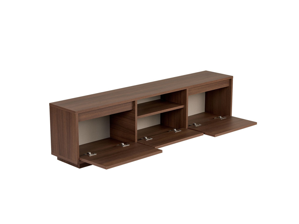 Porta TV in legno "Sentinel" - 160 x 30 x 42 cm - Marrone