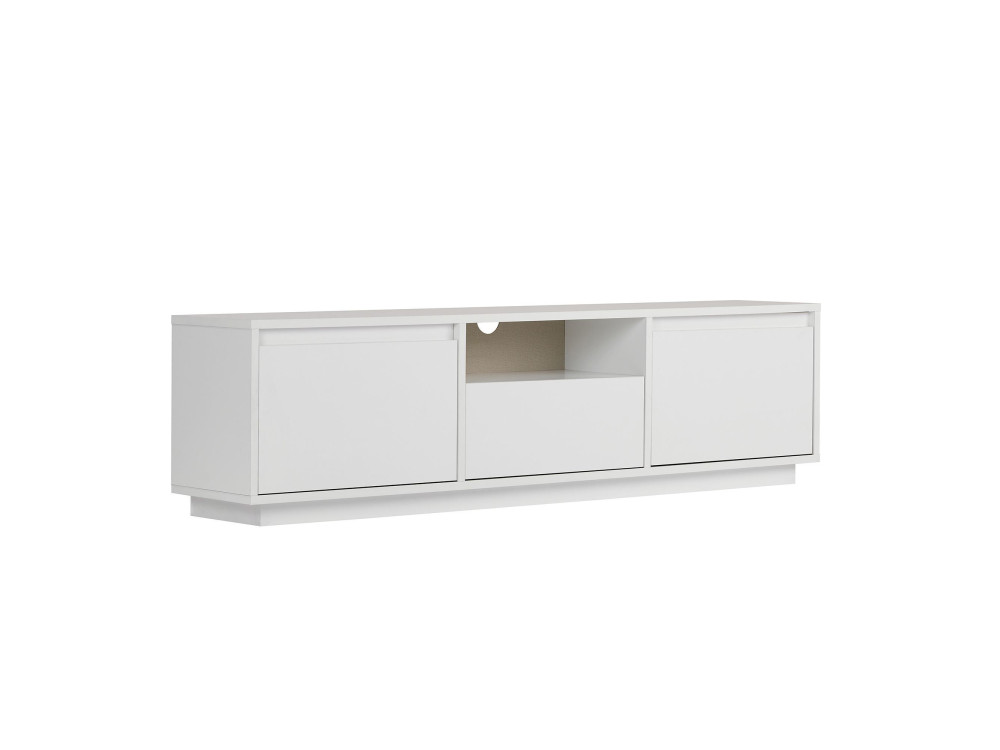 Porta TV in legno "Sentinel" - 160 x 30 x 42 cm - Bianco