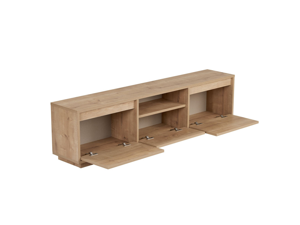 Porta TV in legno "Sentinel" - 160 x 30 x 42 cm - Beige