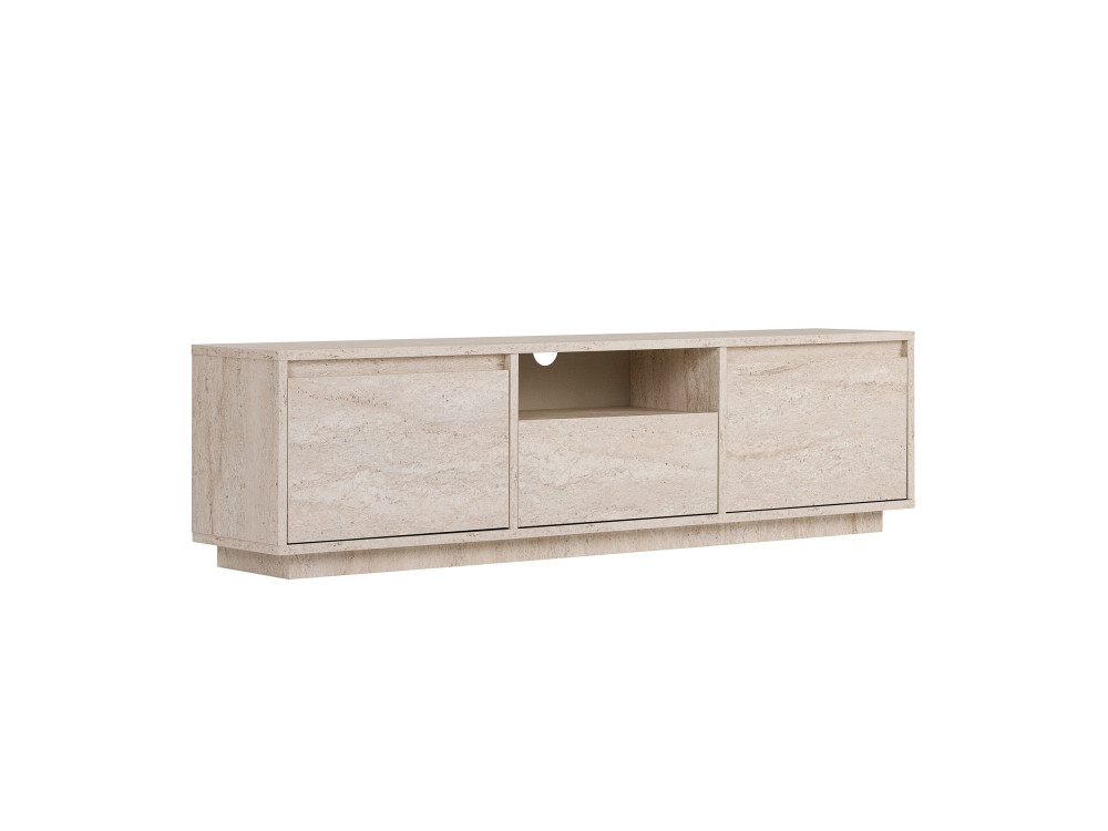 Porta TV in legno "Sentinel" - 160 x 30 x 42 cm - Travertino