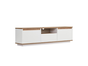 Porta TV in legno "Sentinel" - 160 x 30 x 42 cm - Bianco