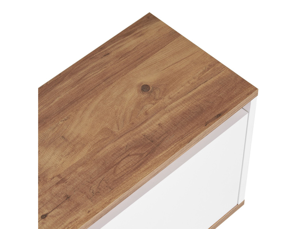 Porta TV in legno "Sentinel" - 160 x 30 x 42 cm - Bianco