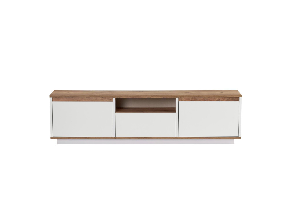 Porta TV in legno "Sentinel" - 160 x 30 x 42 cm - Bianco