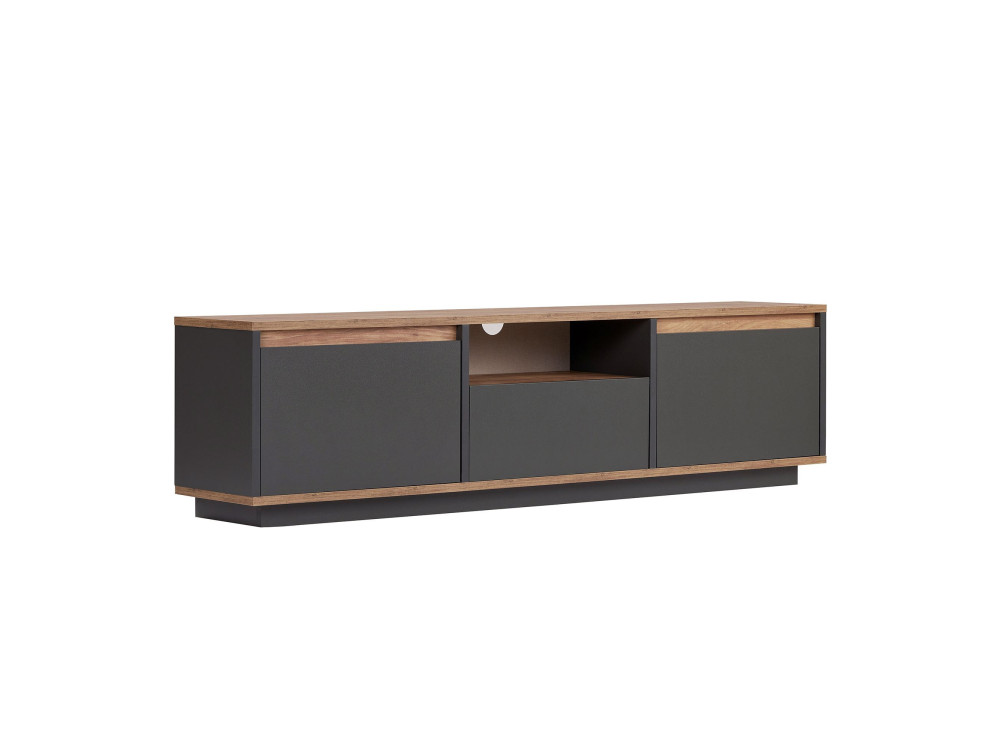 Porta TV in legno "Sentinel" - 160 x 30 x 42 cm - Grigio antracite