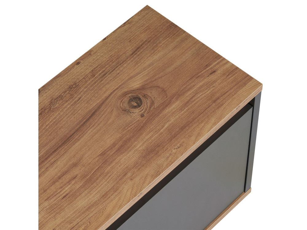 Porta TV in legno "Sentinel" - 160 x 30 x 42 cm - Grigio antracite