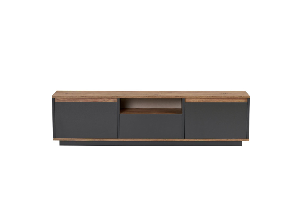Porta TV in legno "Sentinel" - 160 x 30 x 42 cm - Grigio antracite