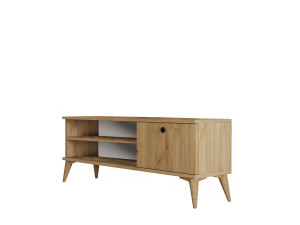 Porta TV in legno "Retro" - 120 x 29 x 44 cm - Beige