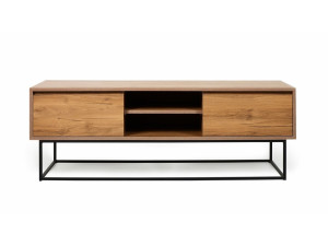 Porta TV in legno "Laxus" - 140 x 40 x 50 cm - Marrone