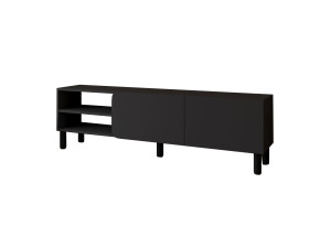 Porta TV in legno "River" - 150 x 31,4 x 48,2 cm - Antracite