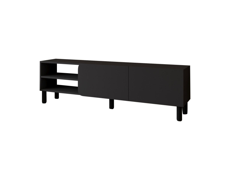 Porta TV in legno "River" - 150 x 31,4 x 48,2 cm - Antracite