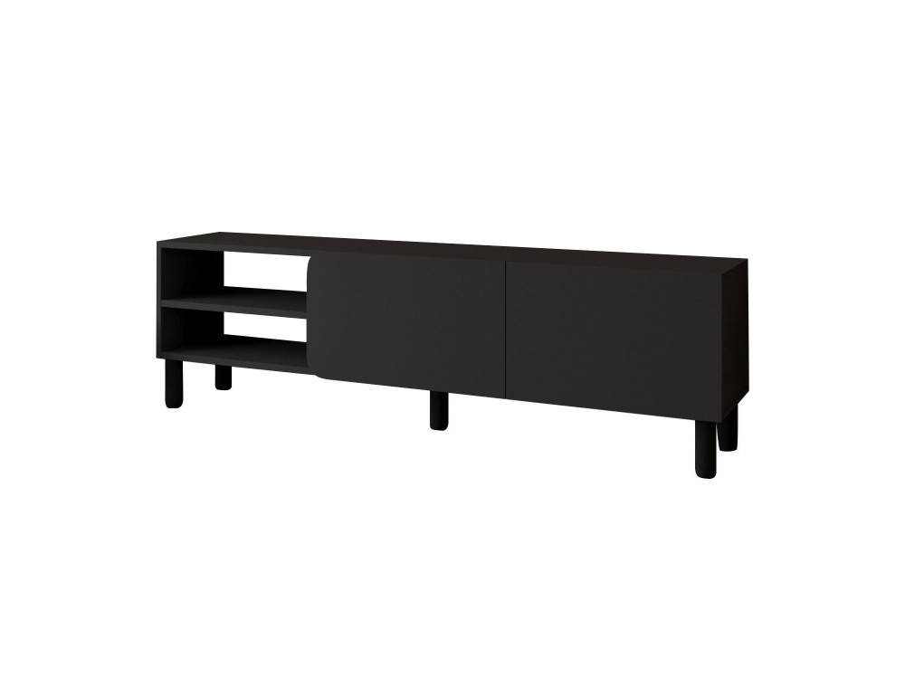 Porta TV in legno "River" - 150 x 31,4 x 48,2 cm - Antracite