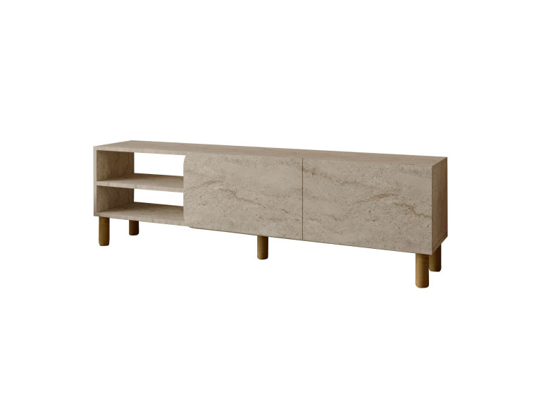Porta TV in legno "River" - 150 x 31 x 48 cm - Travertino