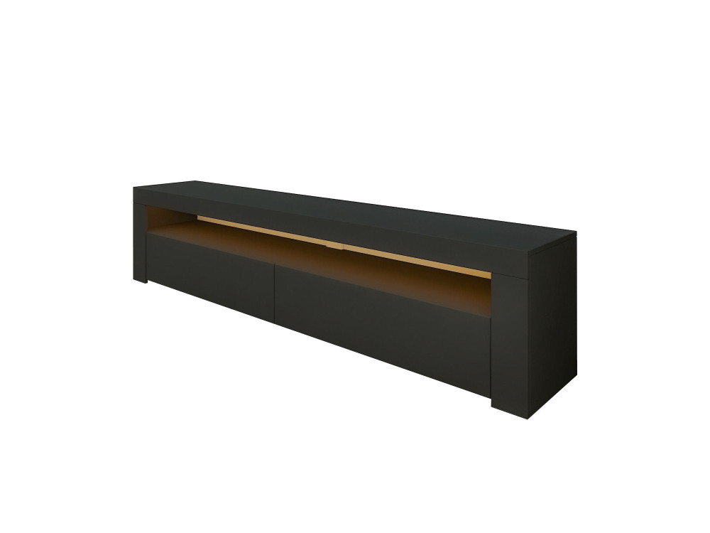 Porta TV in legno "Bati" - 150 x 36 x 46 cm - Grigio antracite