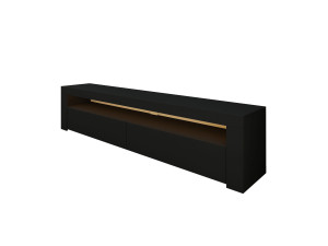 Porta TV in legno "Bati" - 150 x 36 x 46 cm - Nero
